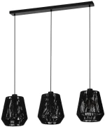 Φωτιστικό Οροφής - Ράγα Persley 44106 3xΕ27 92x110cm Black Eglo