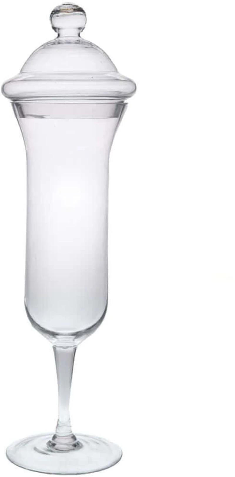 Βάζο Με Καπάκι 91971 Φ21x66cm Clear Γυαλί