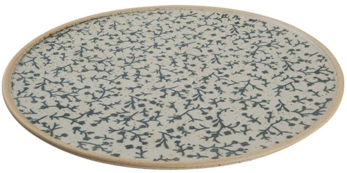 Πιάτο Ρηχό Blueberry VRA304K4 29,2x29,2x2,1cm Beige-Blue Espiel Πορσελάνη