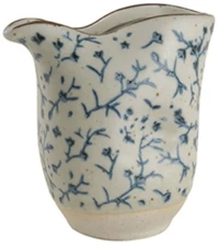 Σαλτσιέρα Blueberry VRA301K6 7,5x5,5x8cm 110ml Beige-Blue Espiel Πορσελάνη
