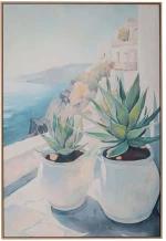 Πίνακας Καμβάς Plant 92693 80x120cm Multi Κάθετοι Καμβάς