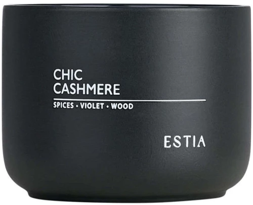 Αρωματικό Κερί Chic Cashmere 04-36416 280g Black Estia