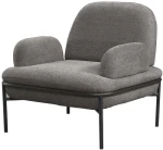 Πολυθρόνα Aster Teddy 531ALN1102 85x53x80cm Grey