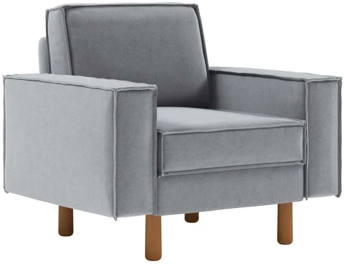 Πολυθρόνα Αδιάβροχη Sparrow 918CMF1189 108x87x89cm Fog Grey-Walnut