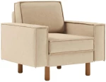 Πολυθρόνα Αδιάβροχη Sparrow 918CMF1183 108x87x89cm Sand-Walnut