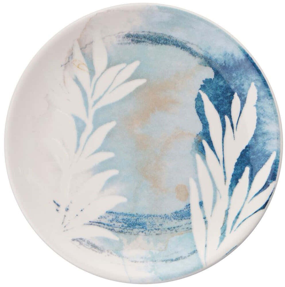 Πιάτο Γλυκού Leaf (Σετ 6Τμχ) 471PST1125 19,3x19,3x2cm Multi Hermia Κεραμικό