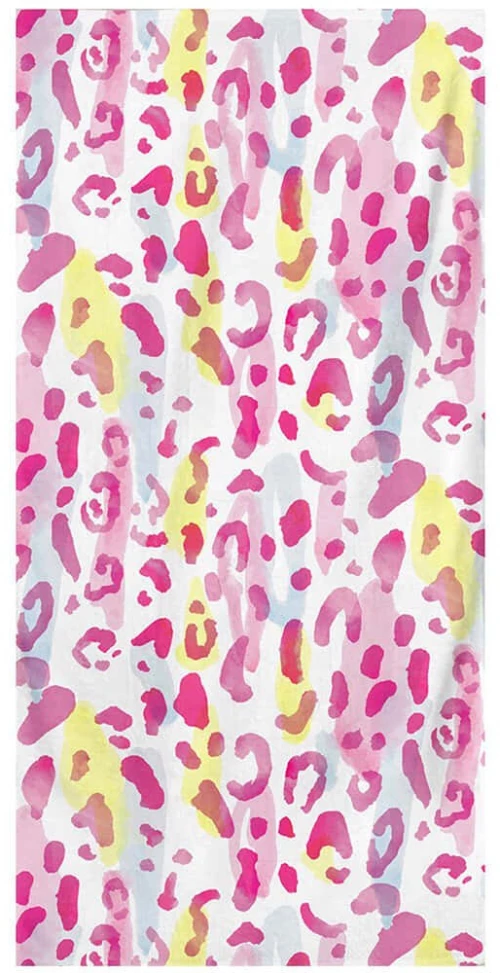 Πετσέτα Θαλάσσης 349MNT1106 Multi-Pink L'Εssentiel Maison Θαλάσσης Polyester,Βαμβάκι
