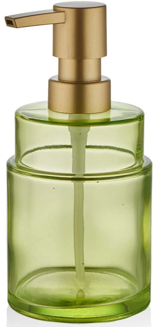Δοχείο Κρεμοσάπουνου 984TMA1285 9x9x15cm Green L'Εssentiel Maison Γυαλί