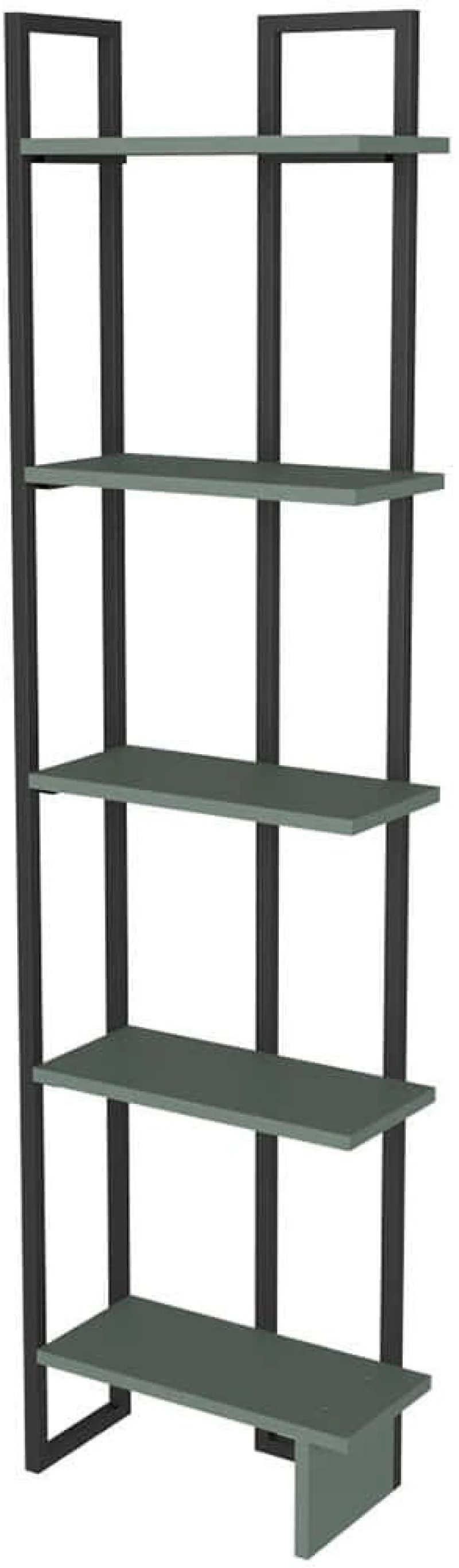 Ραφιέρα Δαπέδου Alice 875ZNA3672 36,4x19,6x180cm Black-Green