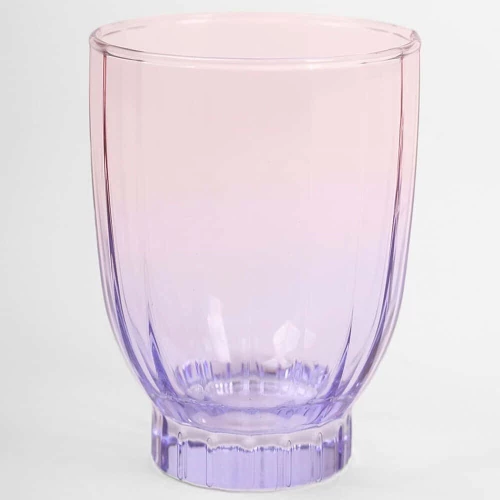 Ποτήρια Νερού Elite (Σετ 4Τμχ) 127RKL1130 7,9x7,9x11cm 320ml Purple Hermia Γυαλί