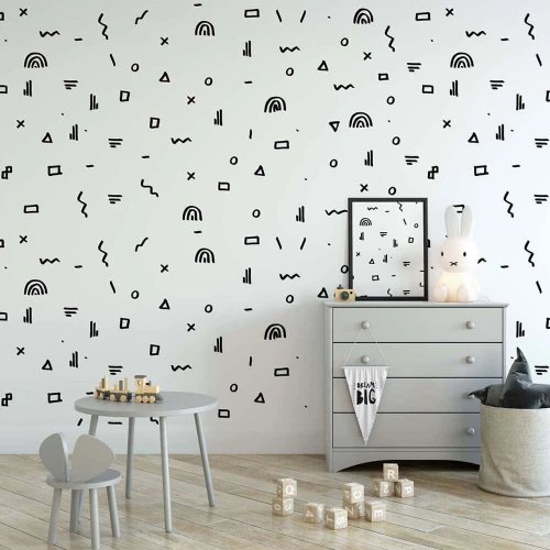Ταπετσαρία 740ELB1214 Black-White Wallity