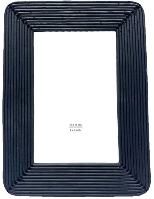 Κορνίζα Edward 031121 10x15cm Black Γυαλί,Polyresin