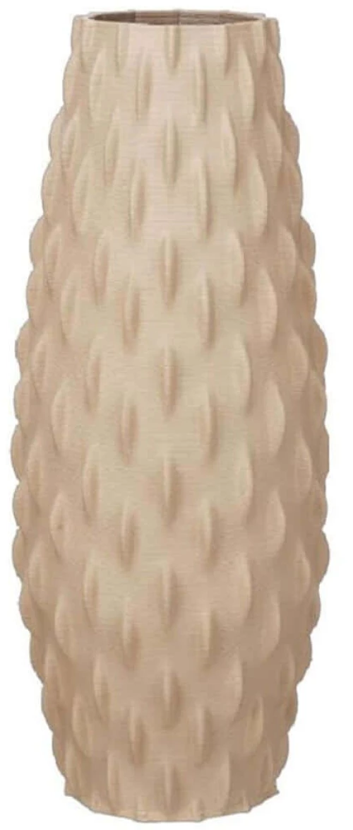 Βάζο Vesse 034435 17x17x41cm Beige Κεραμικό