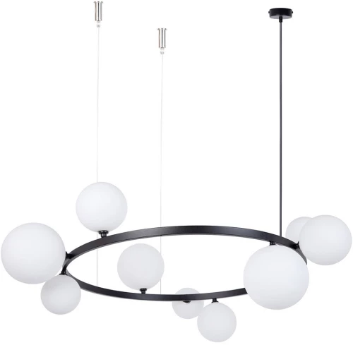 Φωτιστικό Οροφής Κρεμαστό Bolero 9 41320 9xG9 12W Φ92x150cm Black-White Sigma Lighting
