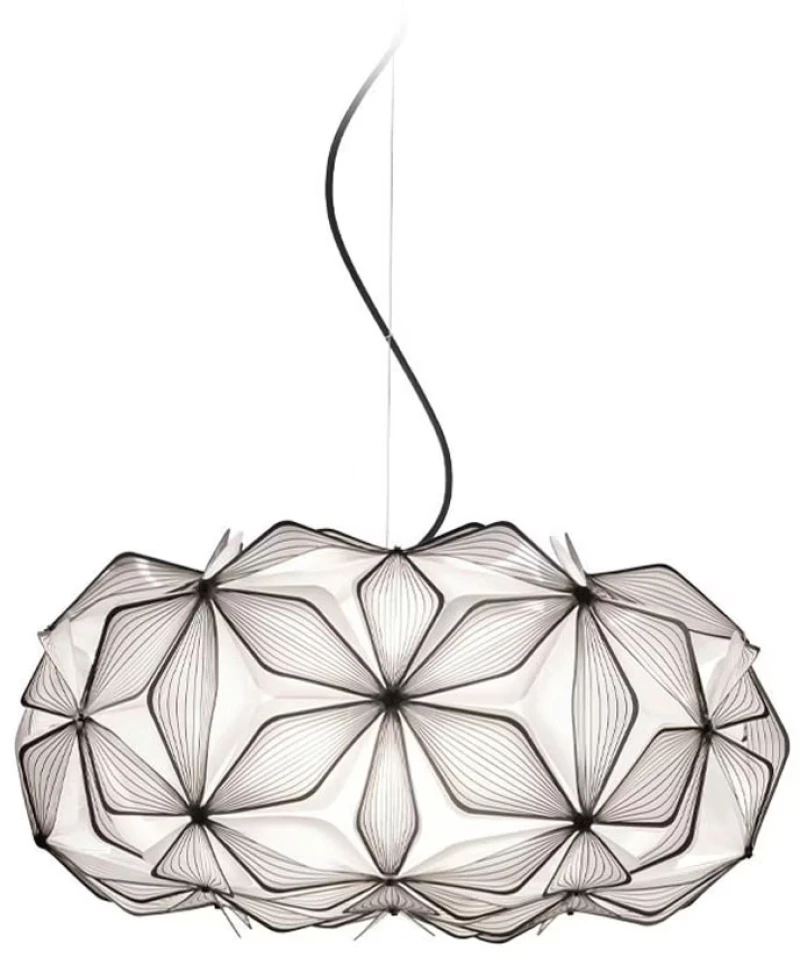 Φωτιστικό Οροφής Κρεμαστό C'est La Vie Medium 2x12W E27 LED 53x26cm Black - Black Wire Slamp