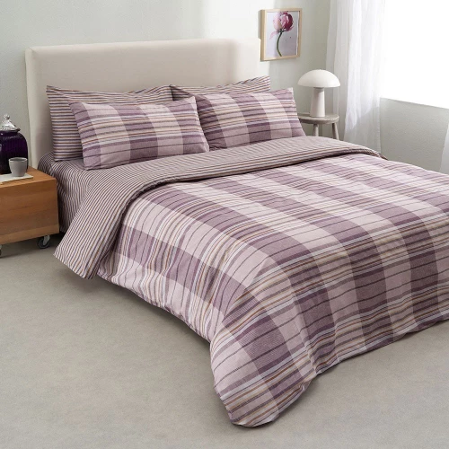 Σεντόνια Bristol-2 (Σετ 4τμχ) Mauve Vesta Home Υπέρδιπλo 240x270cm 100% Βαμβάκι