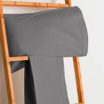 Σεντόνι Synthesis-517 Grey Vesta Home Διπλό 200x270cm 100% Βαμβακερό Περκάλι