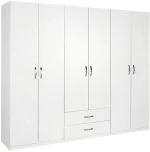 Ντουλάπα Εξάφυλλη Dormie 039-000215 206x52x213cm White Εξάφυλλη