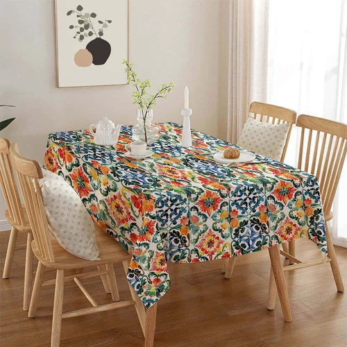 Τραπεζομάντηλο 427PLT1229 Multi Hermia 140 X140 Polyester,Βαμβάκι