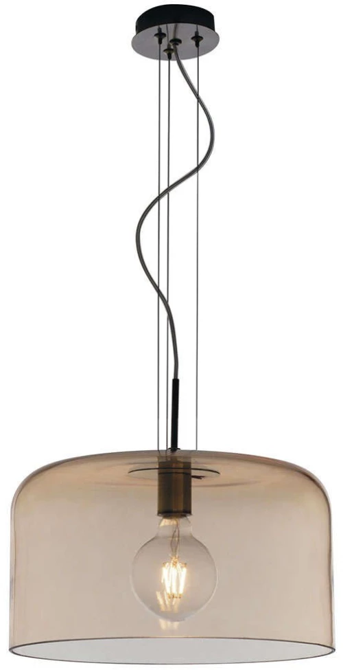 Φωτιστικό Οροφής Gibus I-GIBUS-S35 AMB 1xE27 Φ35cm 150cm Amber Luce Ambiente Design Γυαλί