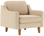 Πολυθρόνα Αδιάβροχη Robin 918CMF1103 90x87x84cm Sand-Walnut