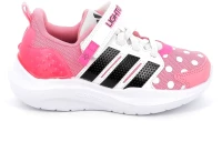 Παιδικό Αθλητικό Παπούτσι για Κορίτσι Adidas Lightorama Rnr Minnie El C με On-Off Φωτάκια Χρώματος Ροζ JR2305
