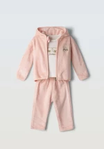 Εβίτα Fashion Bebe Σετ 3Τμχ Φόρμας Λούτρινη, Ροζ