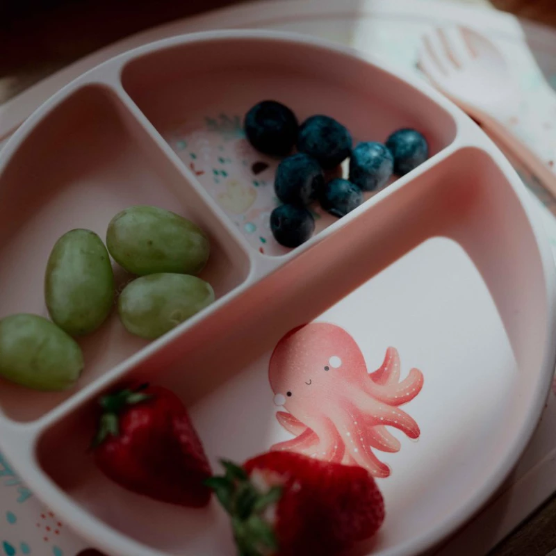 Sassi Πιάτο Σιλικόνης με Χωρίσματα Slurpy The Octopus