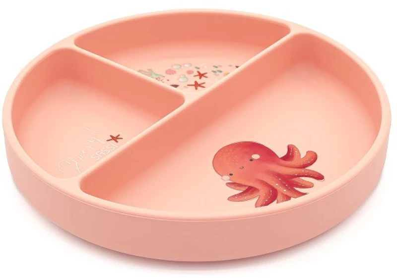 Sassi Πιάτο Σιλικόνης με Χωρίσματα Slurpy The Octopus