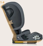 Lionelo Κάθισμα Αυτοκινήτου Nelly Ι-Size Ιsofix 76-150cm Black Carbon