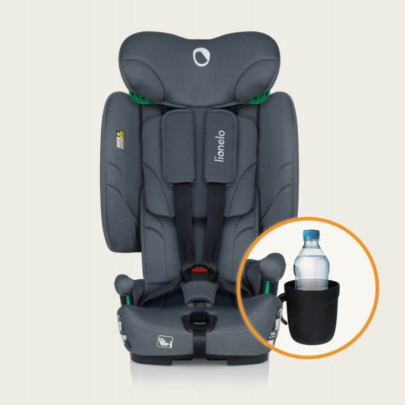 Lionelo Κάθισμα Αυτοκινήτου Nelly Ι-Size Ιsofix 76-150cm Black Carbon