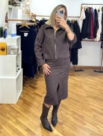 JACKET ΑΛΚΑΝΤΑΡΑ ΚΑΦΕ L9330B LUMINA