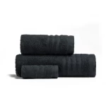 Σετ Πετσέτες 3τμχ. Melinen Premio Black | 100% Combed Cotton (600 GSM)