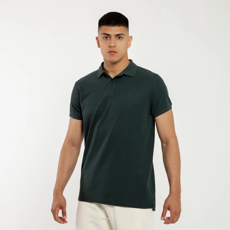 BE:NATION Essential Polo Piquet s/s Logo 05312508-4F BENATION ΠΡΑΣΙΝΟ