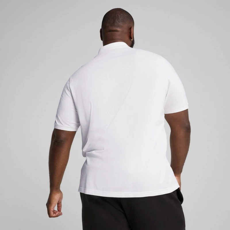 Puma ESS No. 1 Logo Pique Polo 682552-02 PUMA Λευκό