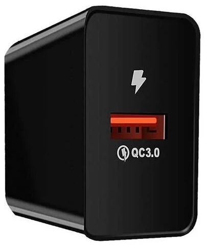 Universal USB Fast Travel Wall Charger QC 3.0 18W 3000mA Μαύρο Well PSUP-USB-WQ11802BK-WL