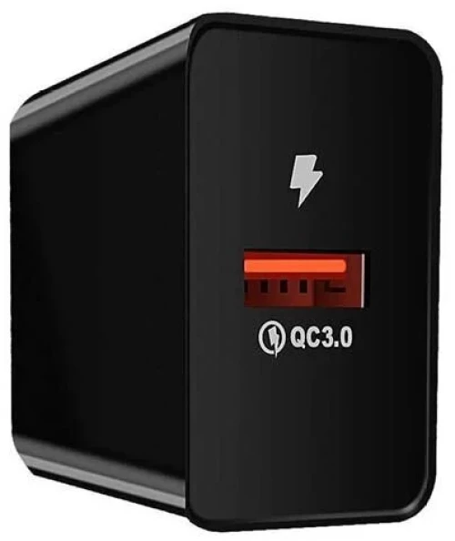 Universal USB Fast Travel Wall Charger QC 3.0 18W 3000mA Μαύρο Well PSUP-USB-WQ11802BK-WL