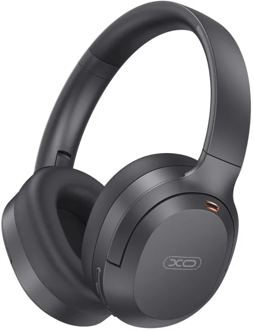 XO BE53 Ακουστικά Κεφαλής Bluetooth Tough Style με Περιστρεφόμενη Στέκα & ANC Μαύρα