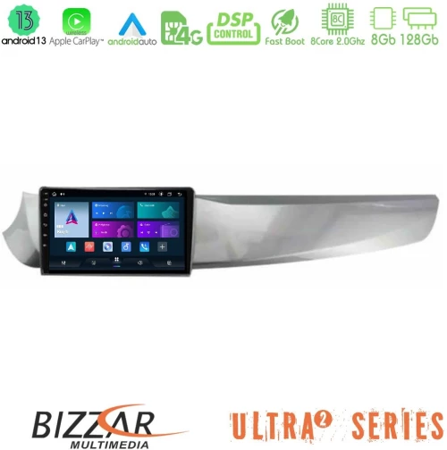 Bizzar Ultra Series Alfa Romeo Giulietta 2010-2014 8core Android13 8+128gb Navigation Multimedia Tablet 9" u-ul2-Ar1799