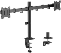 SBOX DESKTOP MOUNT 2xMONITORS 17'-32' MAX VESA 100x100