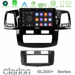 Clarion Gl300+ Series 4core Android11 4+64gb  Toyota Hilux 2007-2016 Navigation Multimedia Tablet 9" u-Gl34-Ty666