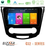 Bizzar cs2 Series 4core Android14 2+32gb Nissan Qashqai j11 (Manual A/c) Navigation Multimedia Tablet 10" με Carplay & Android Auto u-cs2-Ns0004m