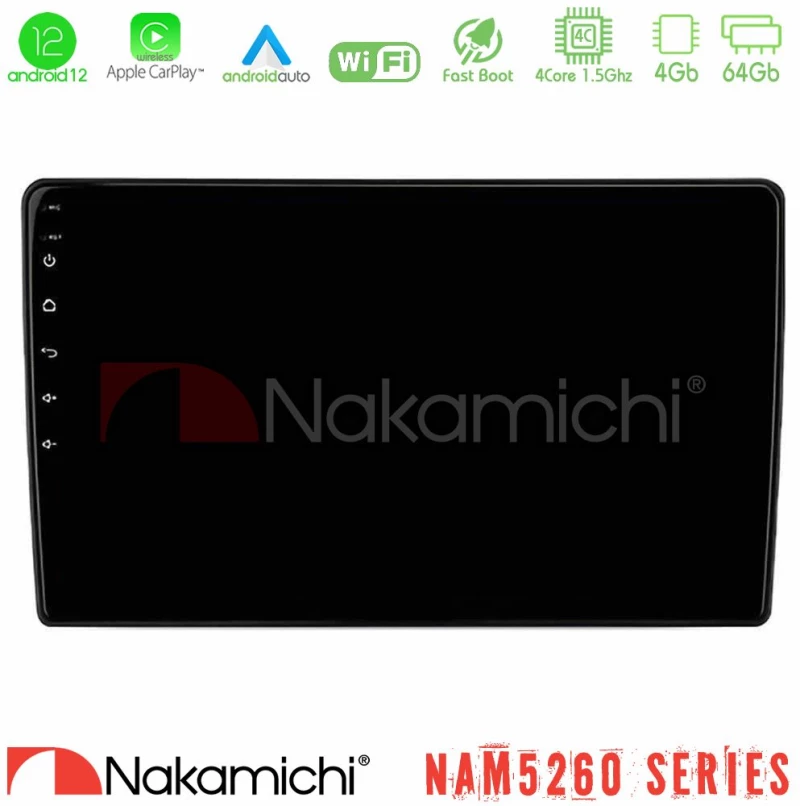 Nakamichi Nam5260 Series 4core Android13 4+64gb Ford Focus Auto ac Navigation Multimedia Tablet 9" με Carplay & Android Auto u-n44-Fd0041a