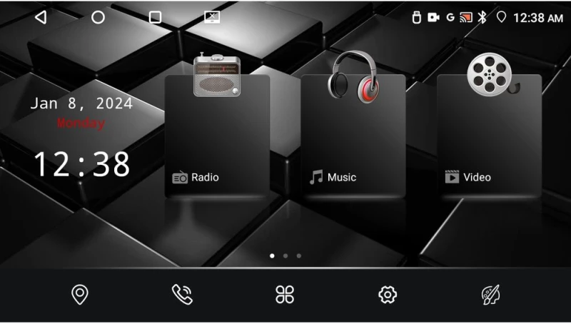 Nakamichi Nam5260 Series 4core Android13 4+64gb Ford Focus Auto ac Navigation Multimedia Tablet 9" με Carplay & Android Auto u-n44-Fd0041a