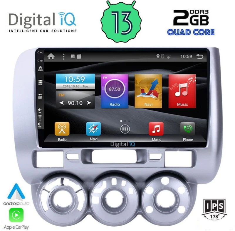 DIGITAL IQ BXH 3210_CPA A/C (9inc) MULTIMEDIA TABLET for HONDA JAZZ mod. 2002-2008