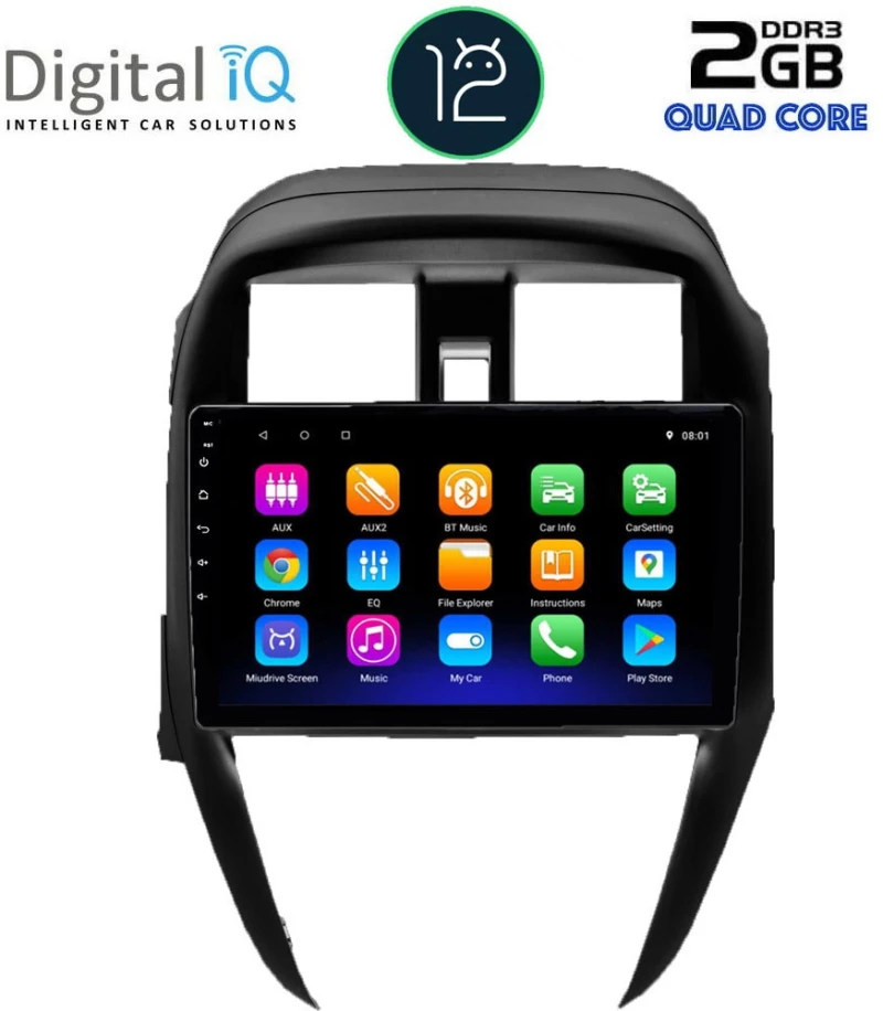 DIGITAL IQ RTB 2472_GPS (10inc) MULTIMEDIA TABLET OEM NISSAN SUNNY - ALMERA mod. 2015-2016