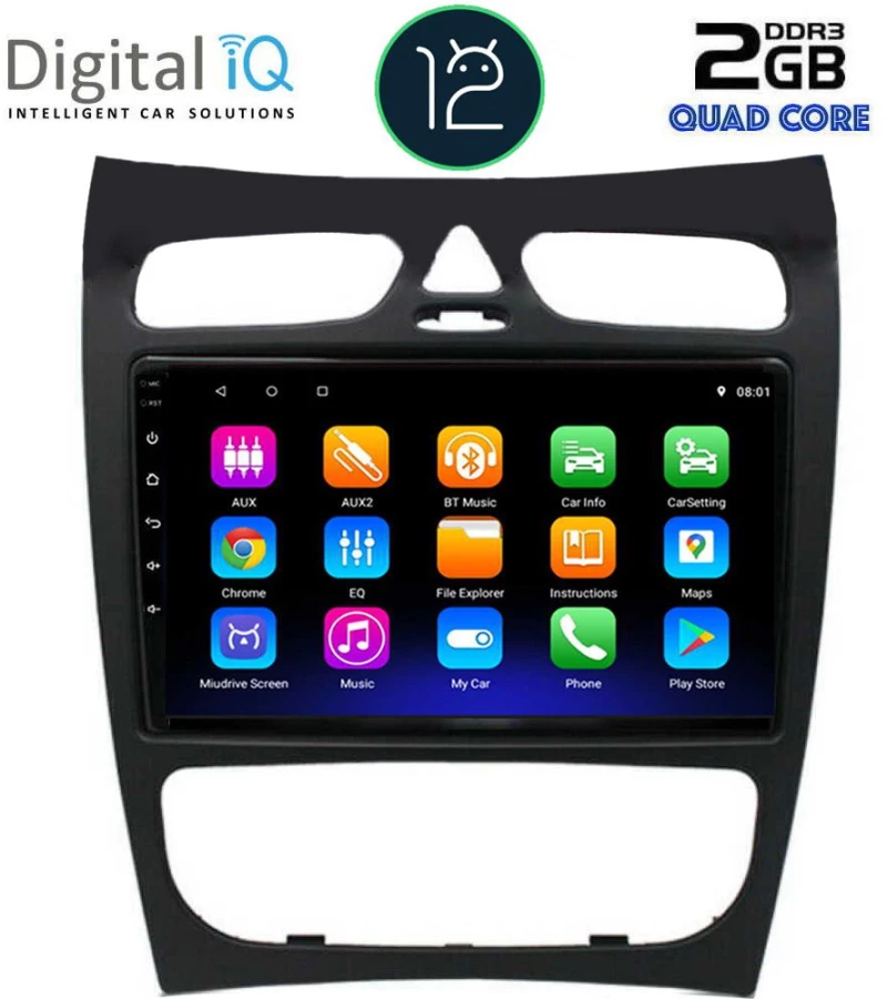 DIGITAL IQ RTB 2406_GPS (9inc) MUTIMEDIA TABLET OEM MERCEDES CLK (W209) mod. 2000-2004