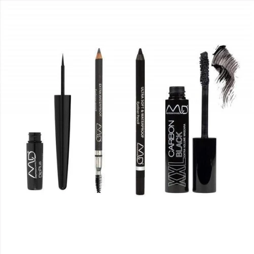 MD Professionnel Total Black Eyes Set Gift Box - Σετ Μακιγιάζ Για Μάτια & Φρύδια