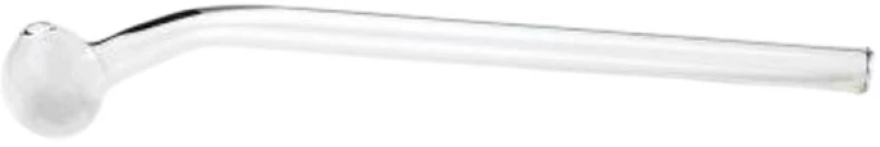 Πιπάκι Γυάλινο Oil Pipe με Γωνία 45° - Μήκος 20cm