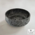 Fossil Thalo Marble DR39-300 Επιτραπέζιος Μαρμάρινος Νιπτήρας Breccia Grey Ø39 εκ.